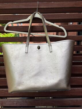 EUC Kurt Geiger Metallic Gold Tote Bag